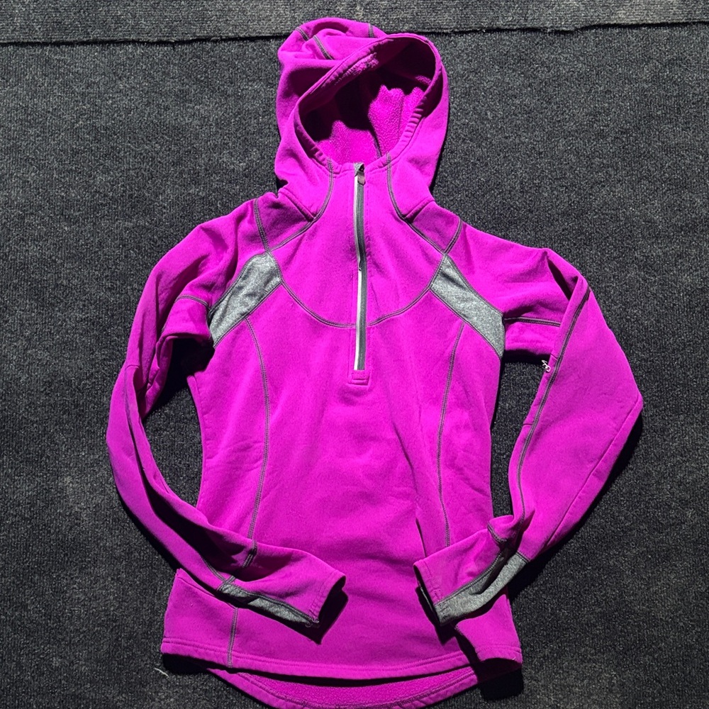 Avalanche Magenta Hoodie with Gray Accents